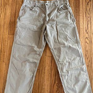 Carhartt Men’s Sz 40x32 Khaki Tan Loose Fit RN# 14806